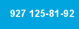 927 125-81-92 927 125-81-92